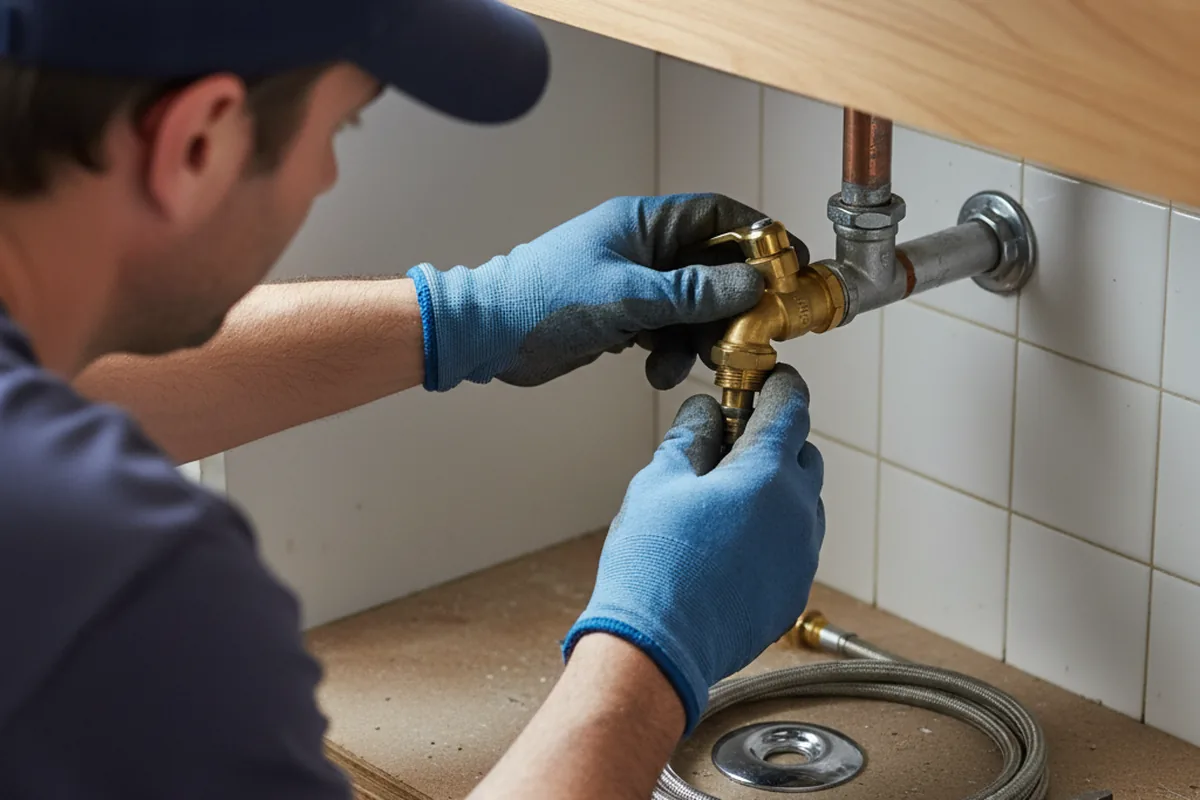 Shutoff valve and fitting work during Emergency Plumbing in Nowata